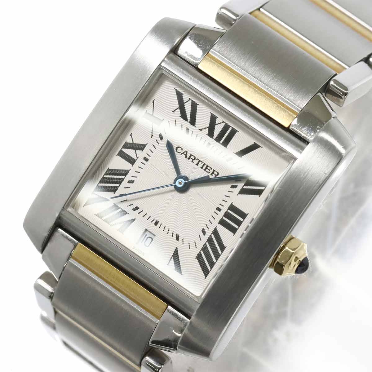 Tank Francaise LM W51005Q4 Automatic YG Silver Dial Mens