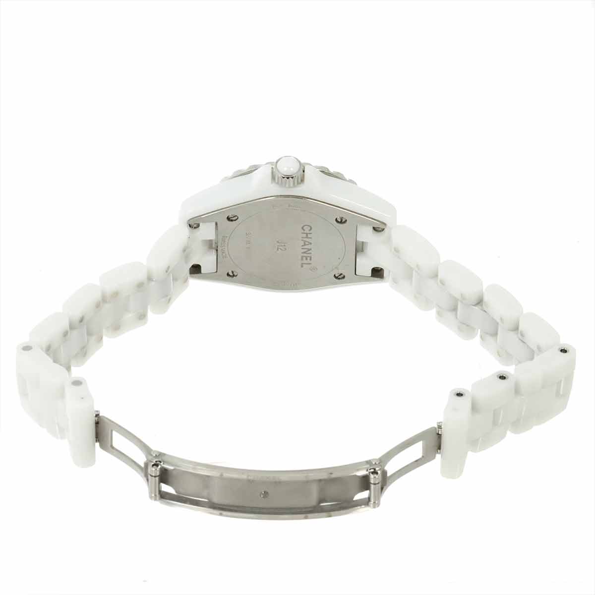 J12 H2570 29mm 8P Diamond Quartz White Shell Dial Ladies Watch