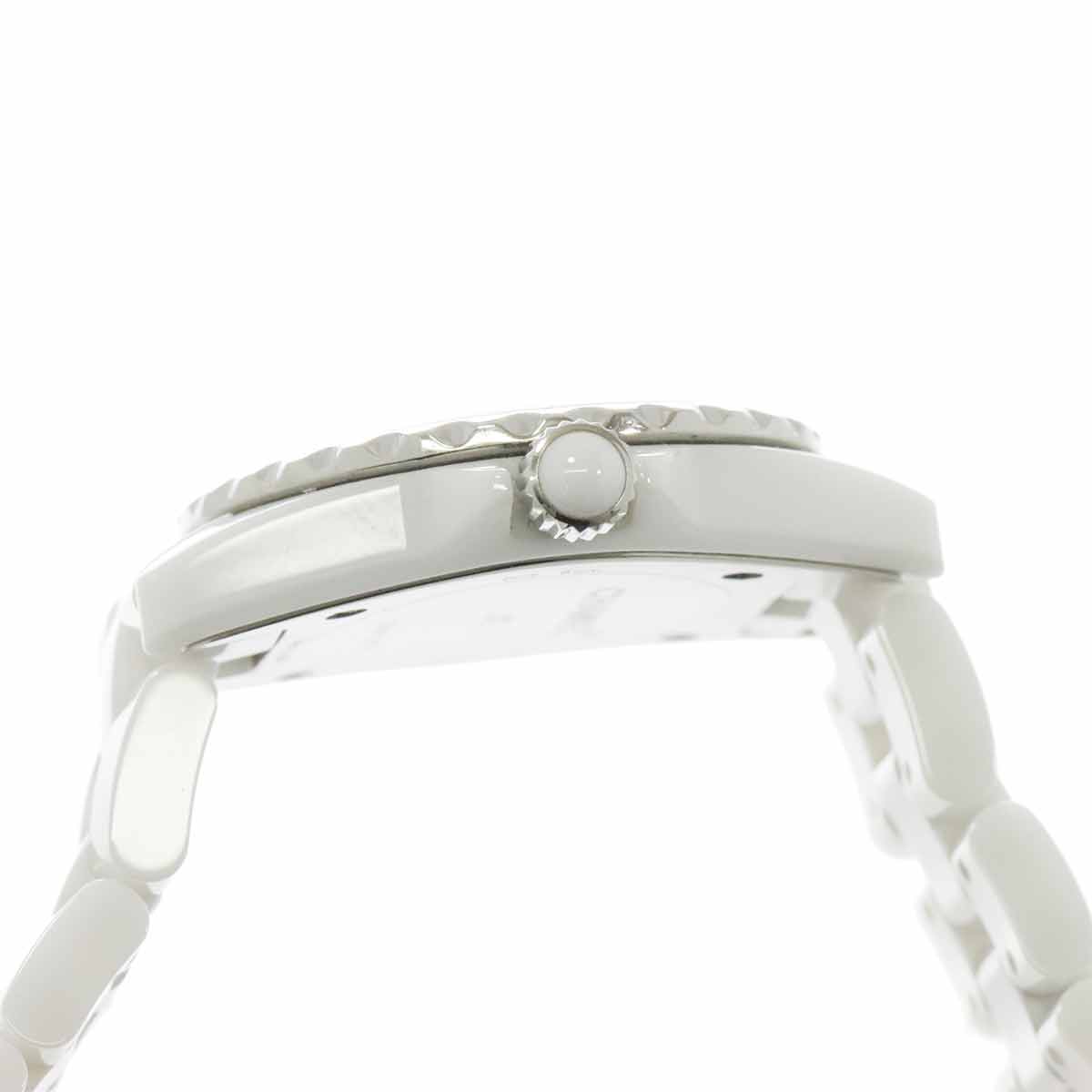 J12 H2570 29mm 8P Diamond Quartz White Shell Dial Ladies Watch