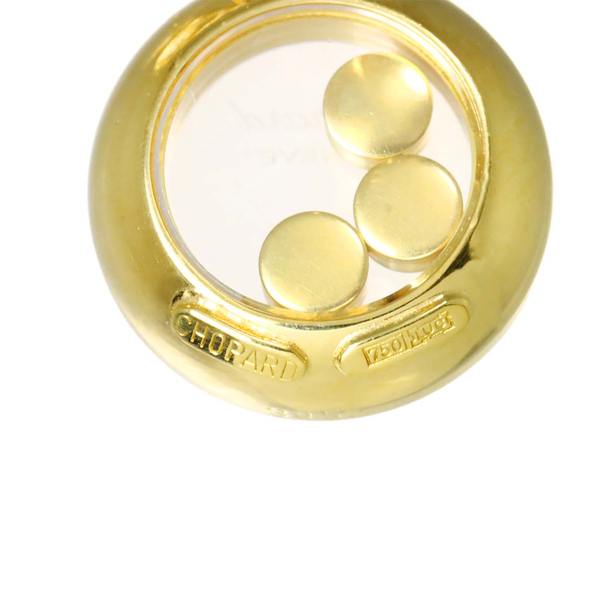 Happy Diamond Earrings Pierced 18K YG 750