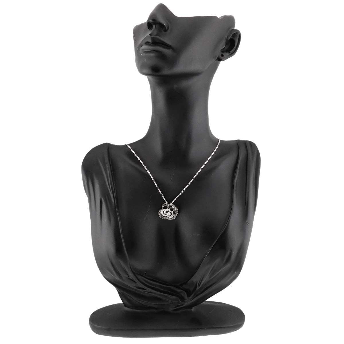 Camelia Necklace Diamond 18K White Gold 750