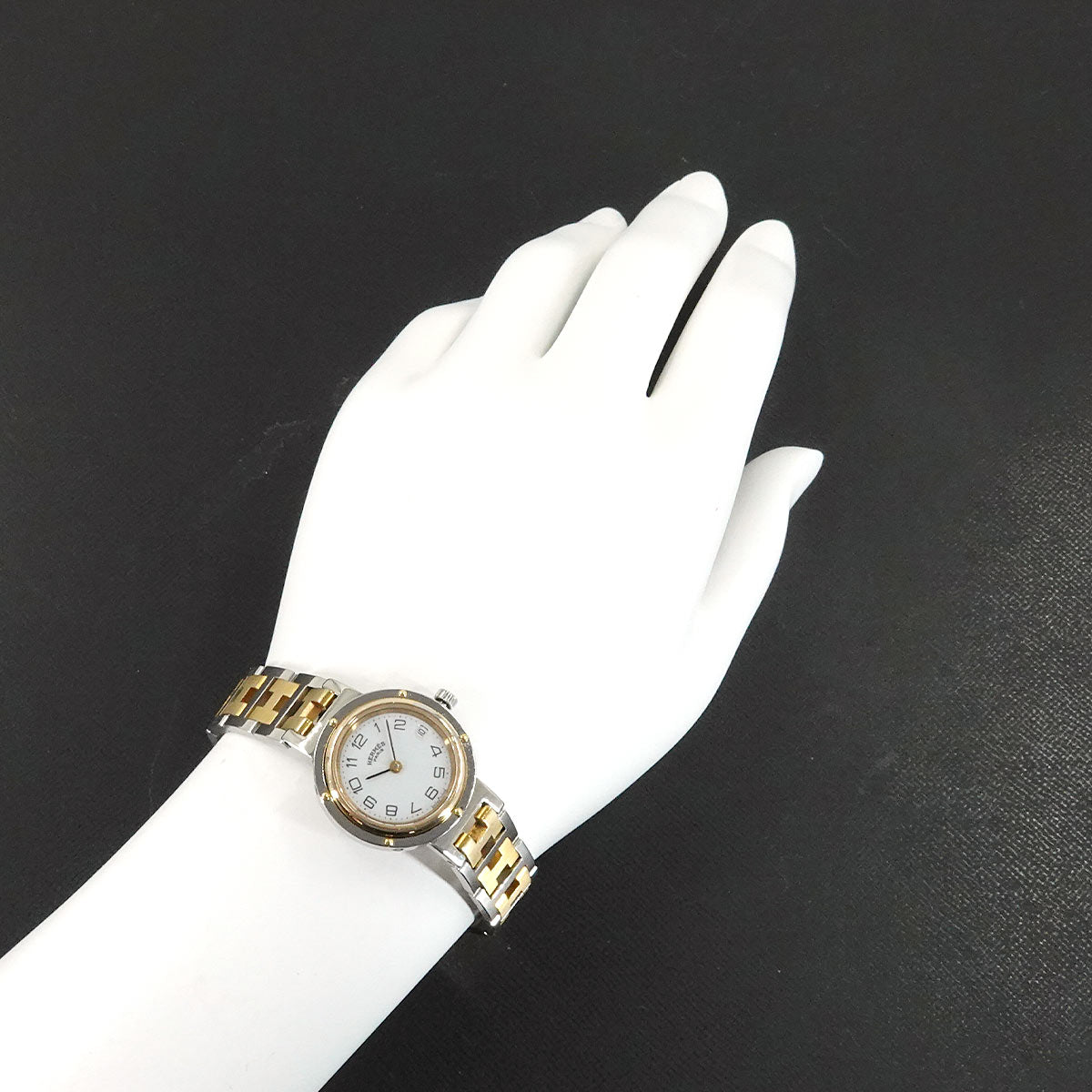 Clipper Quartz Date White Dial Ladies Watch