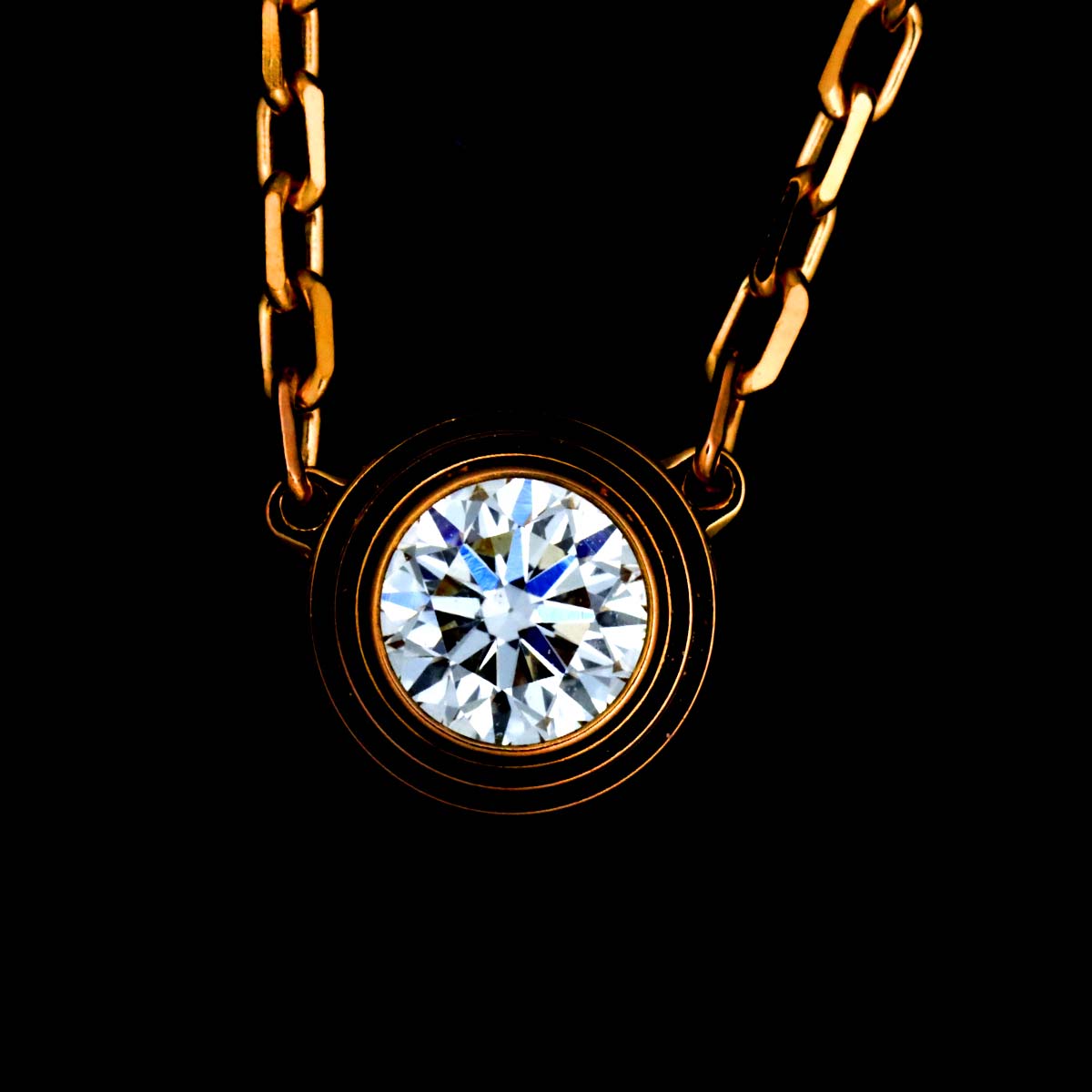 d'Amour Diamond Necklace LM 18K Pink Gold 750