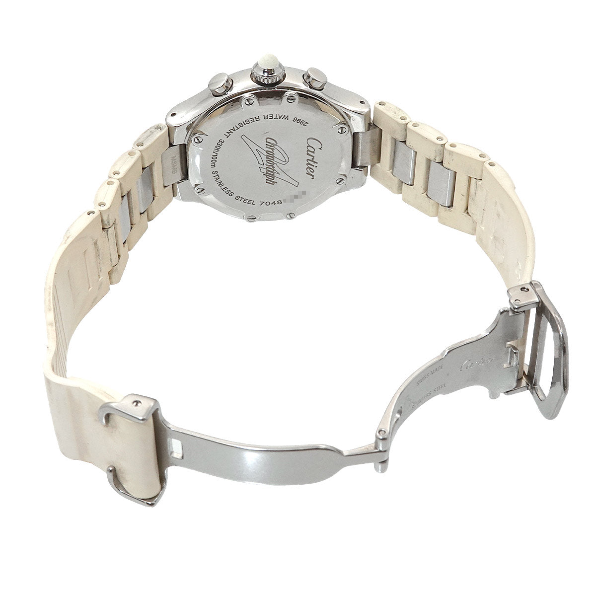 Must 21 Chronoscaph W10197U2 Quartz White Dial Ladies Watch