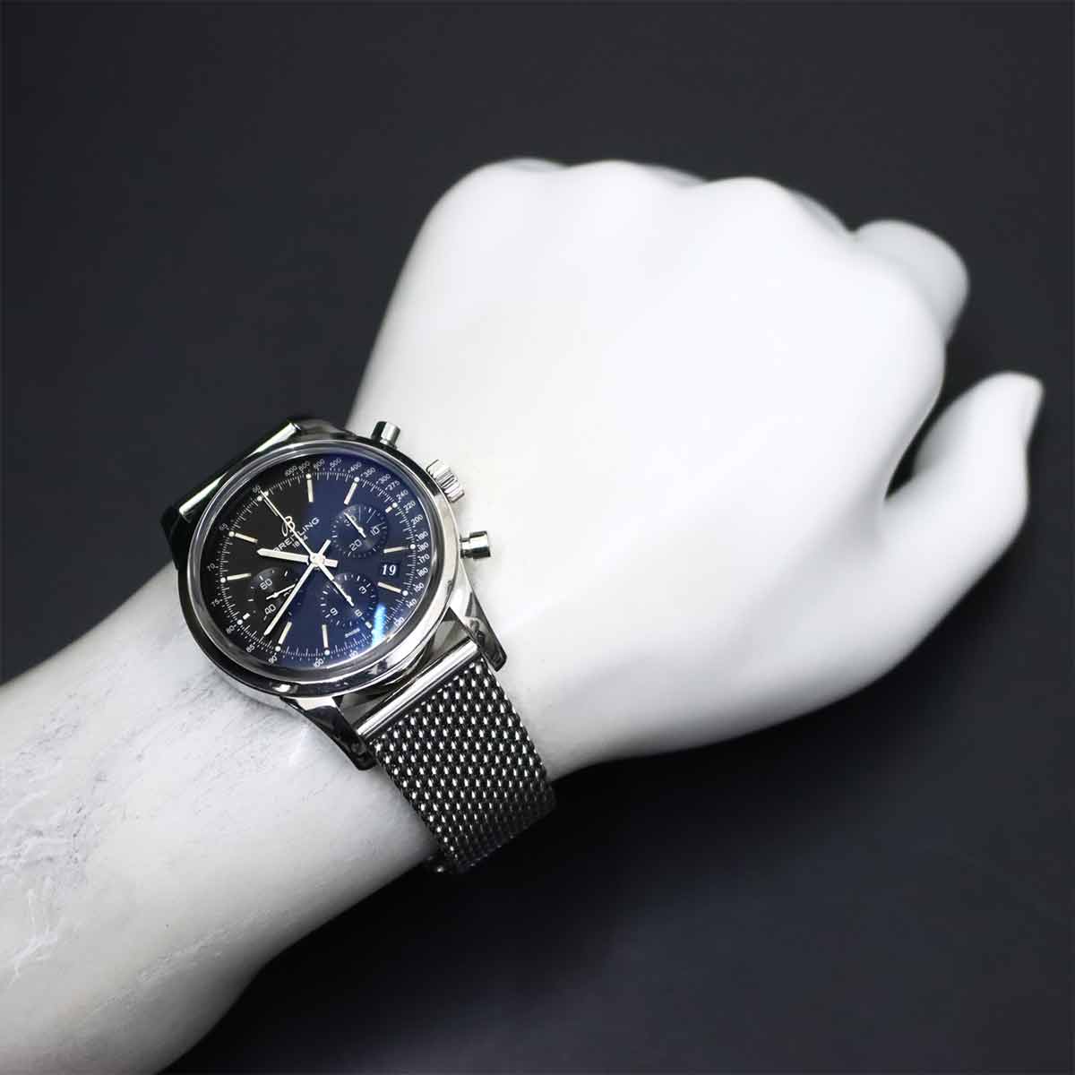 TRANSOCEAN Chronograph AB0152 Automatic Black Dial Mens