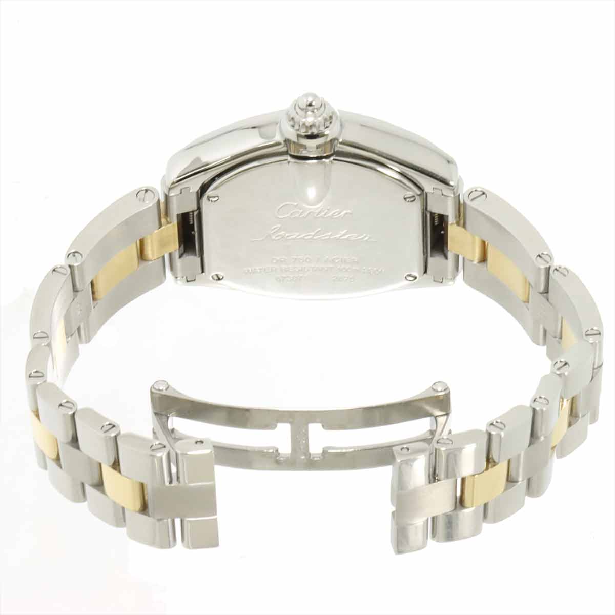 Roadster SM W62026Y4 Date K18YG Quartz Silver Dial Ladies