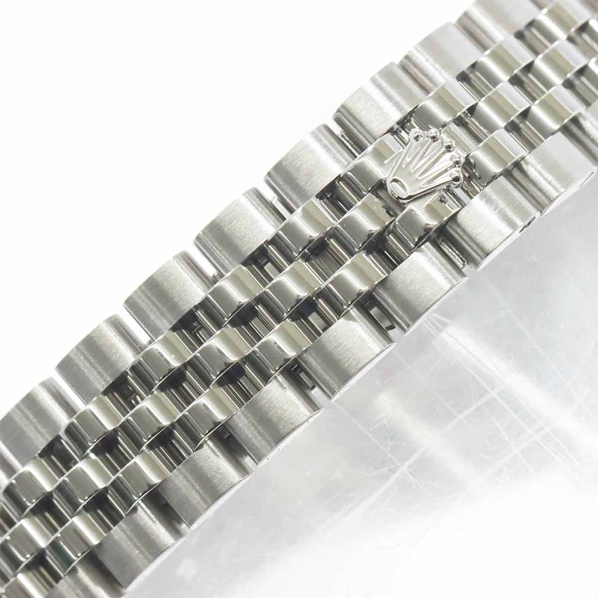 Datejust 279384RBR Serial Random 750 WG Diamond Bezel Silver Dial