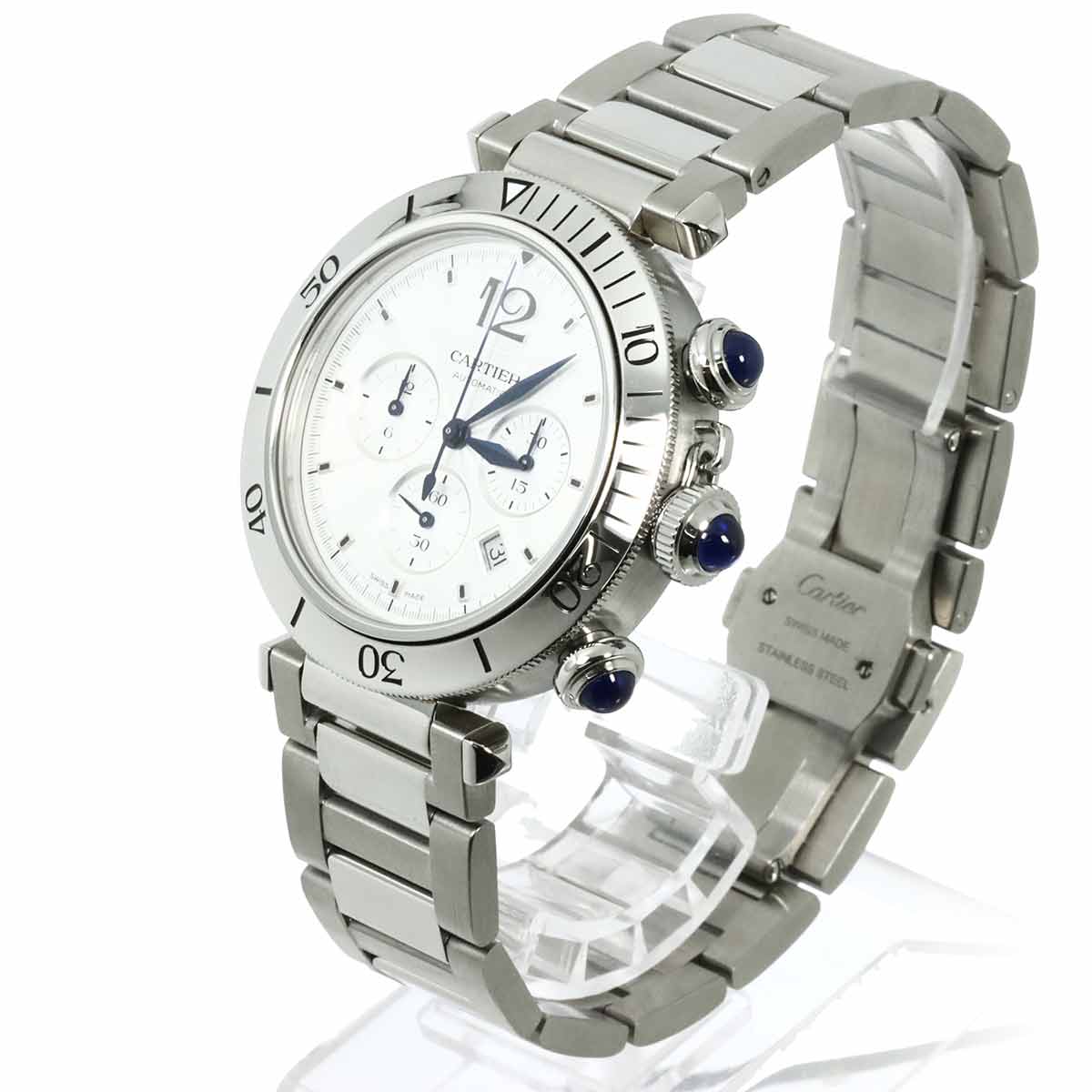 Pasha de Cartier WSPA0018 Automatic Silver Dial Mens Watch