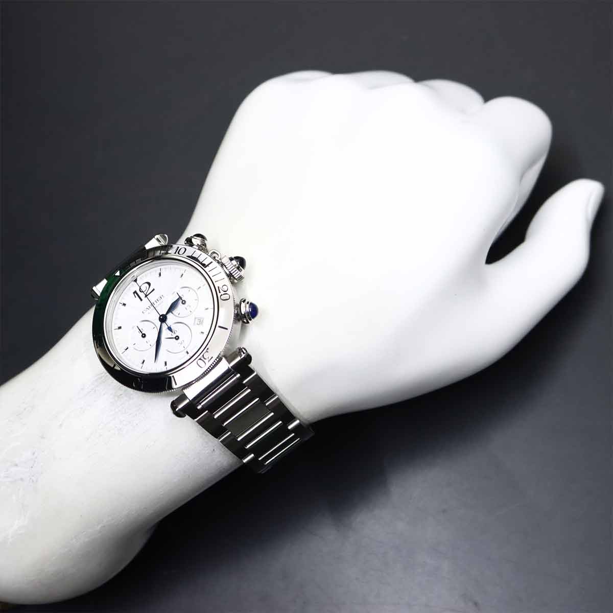 Pasha de Cartier WSPA0018 Automatic Silver Dial Mens Watch