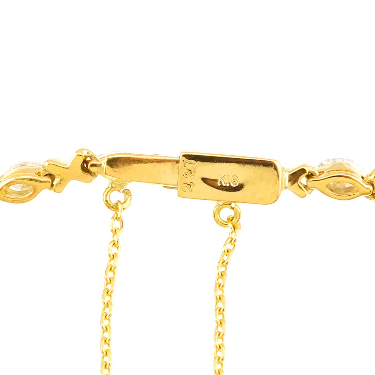 Diamond 2.27ct Bracelet K18 YG Yellow Gold 750