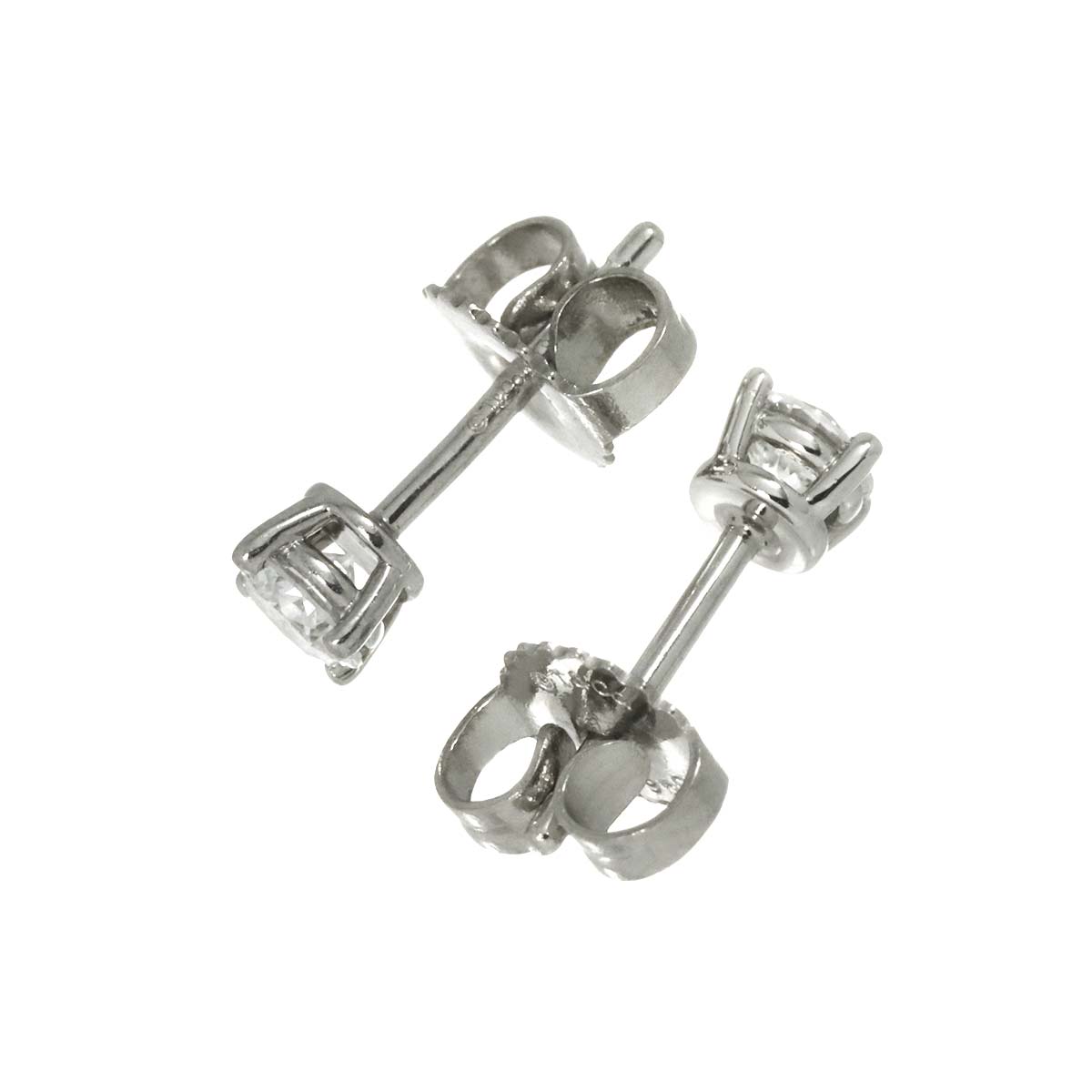 Diamond Earrings Pierced Pt