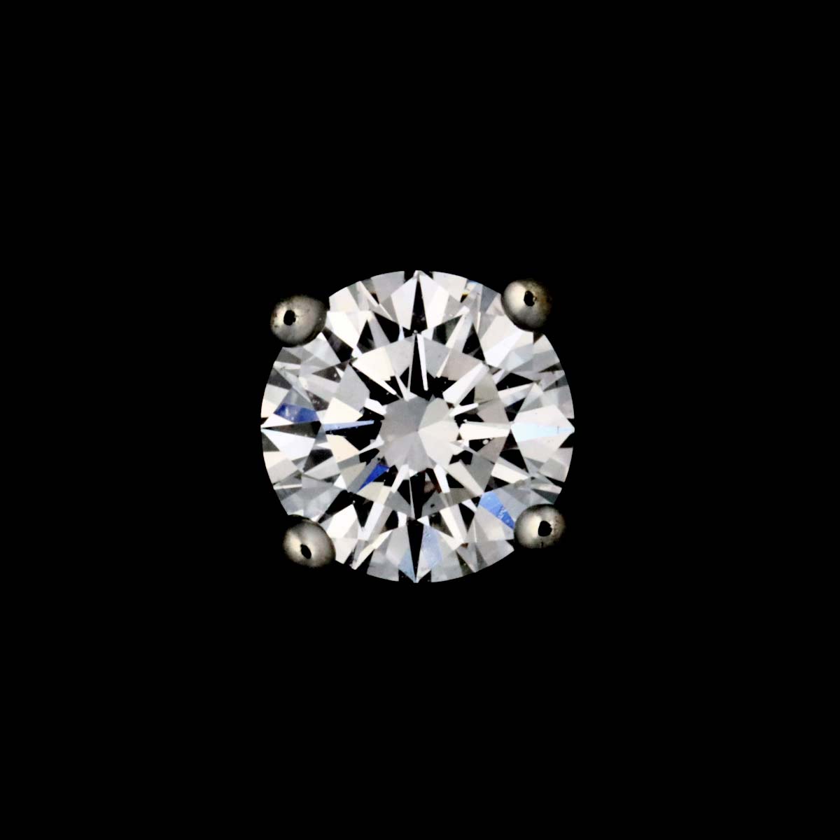 Diamond Earrings Pierced Pt