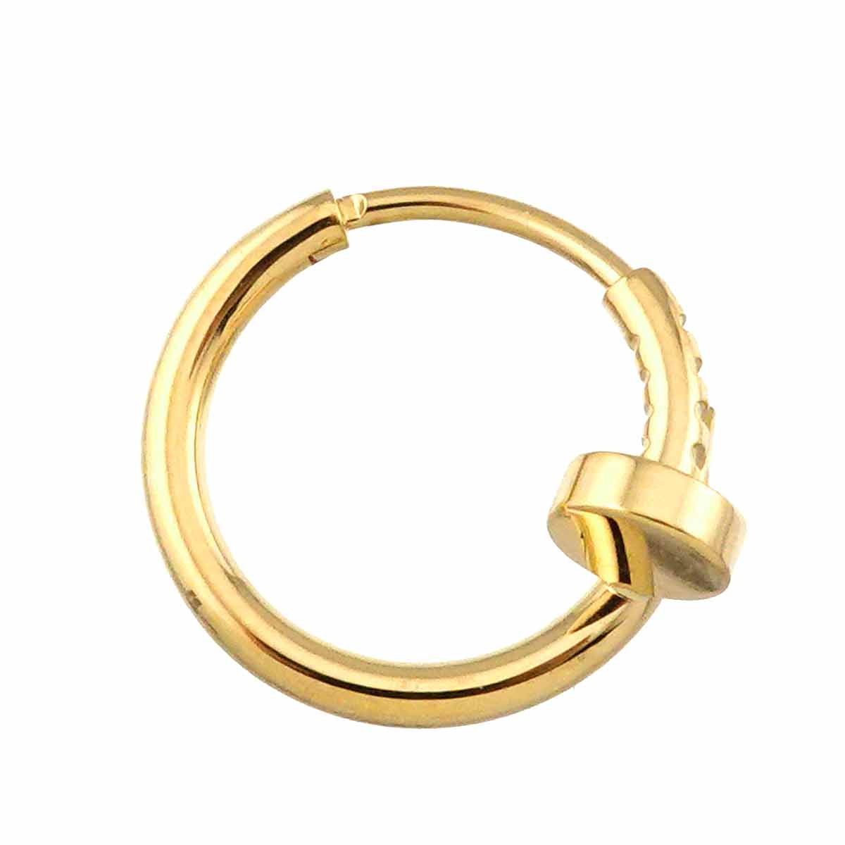 JUSTE UN CLOU Single Earring Pierced 18K YG 750 One Piece only