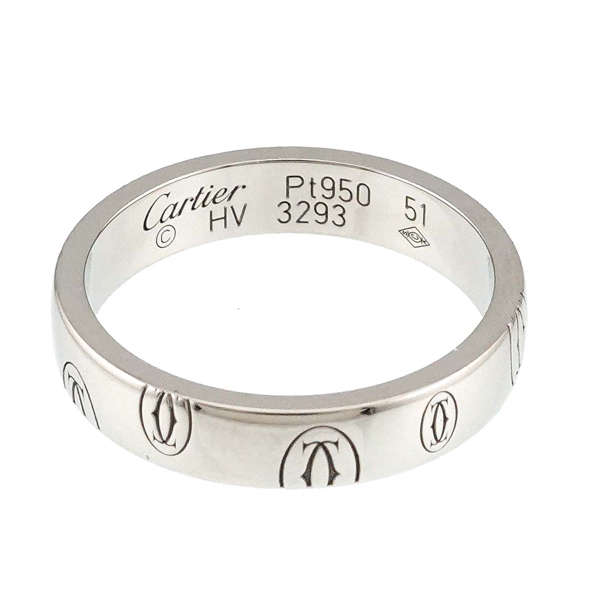 Happy Birthday Ring Pt Platinum Size51 5.5-5.75(US)