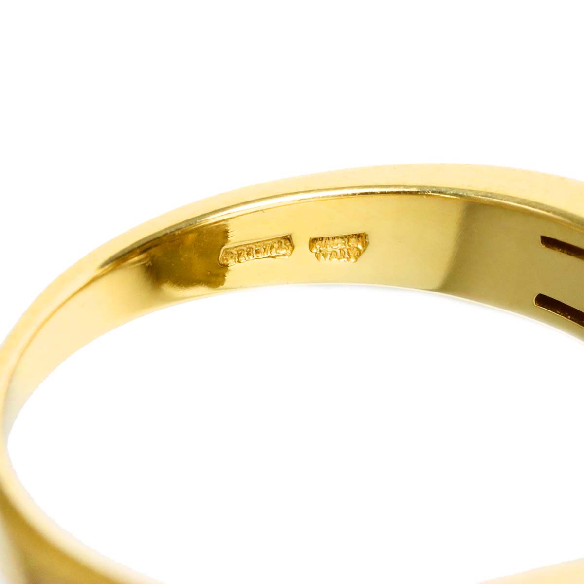 Cicladi Diamond Ring 18K Yellow Gold 750 siza 6-6.25(US)