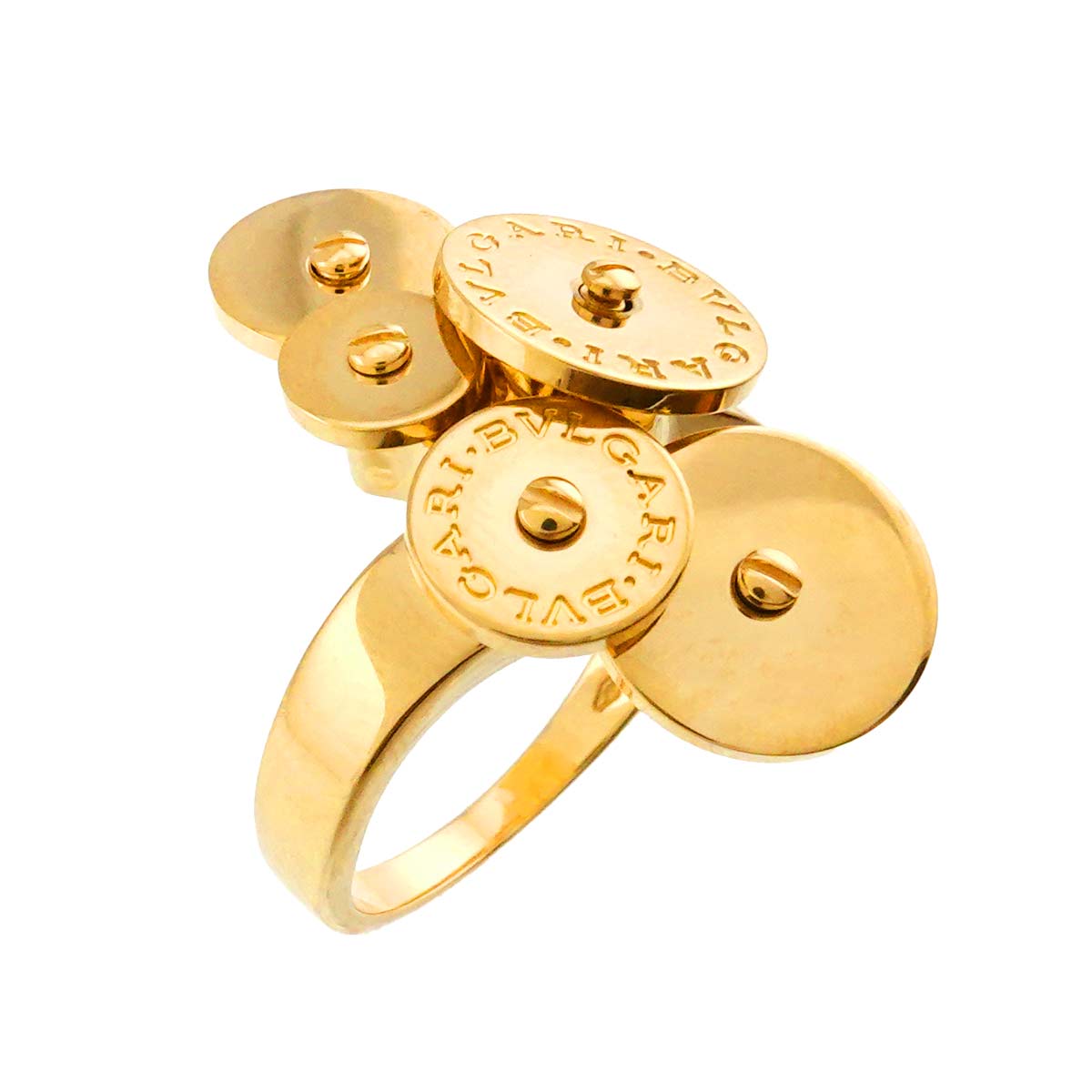 Cicladi Diamond Ring 18K Yellow Gold 750 siza 6-6.25(US)