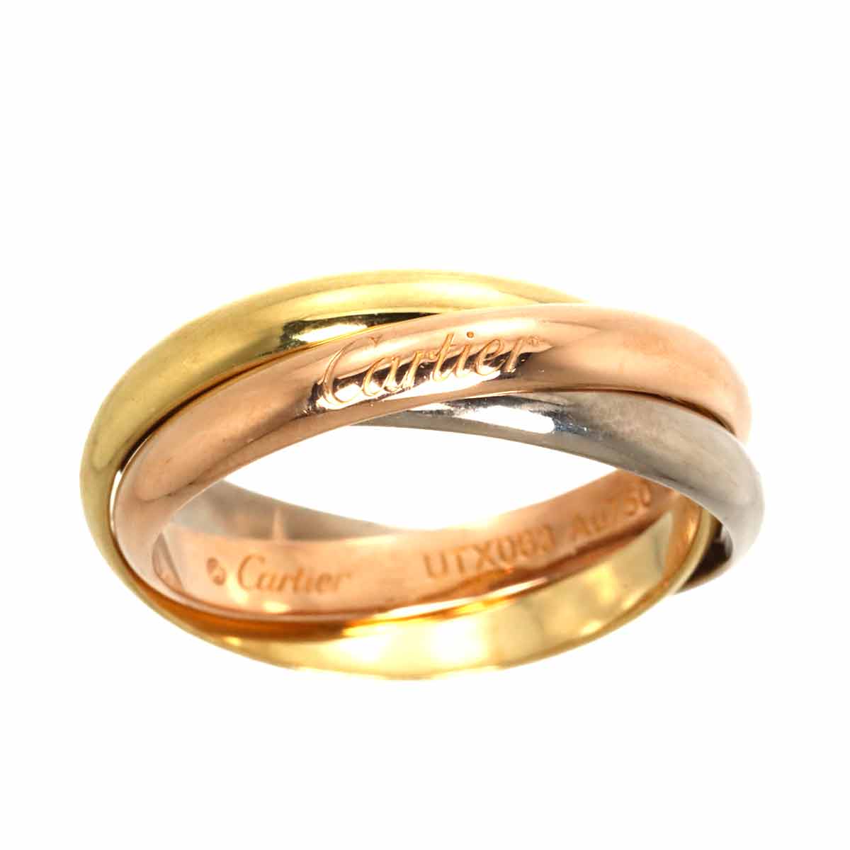 Trinity MM Ring 18K YG WG PG 750 Size65 10.75-11(US)