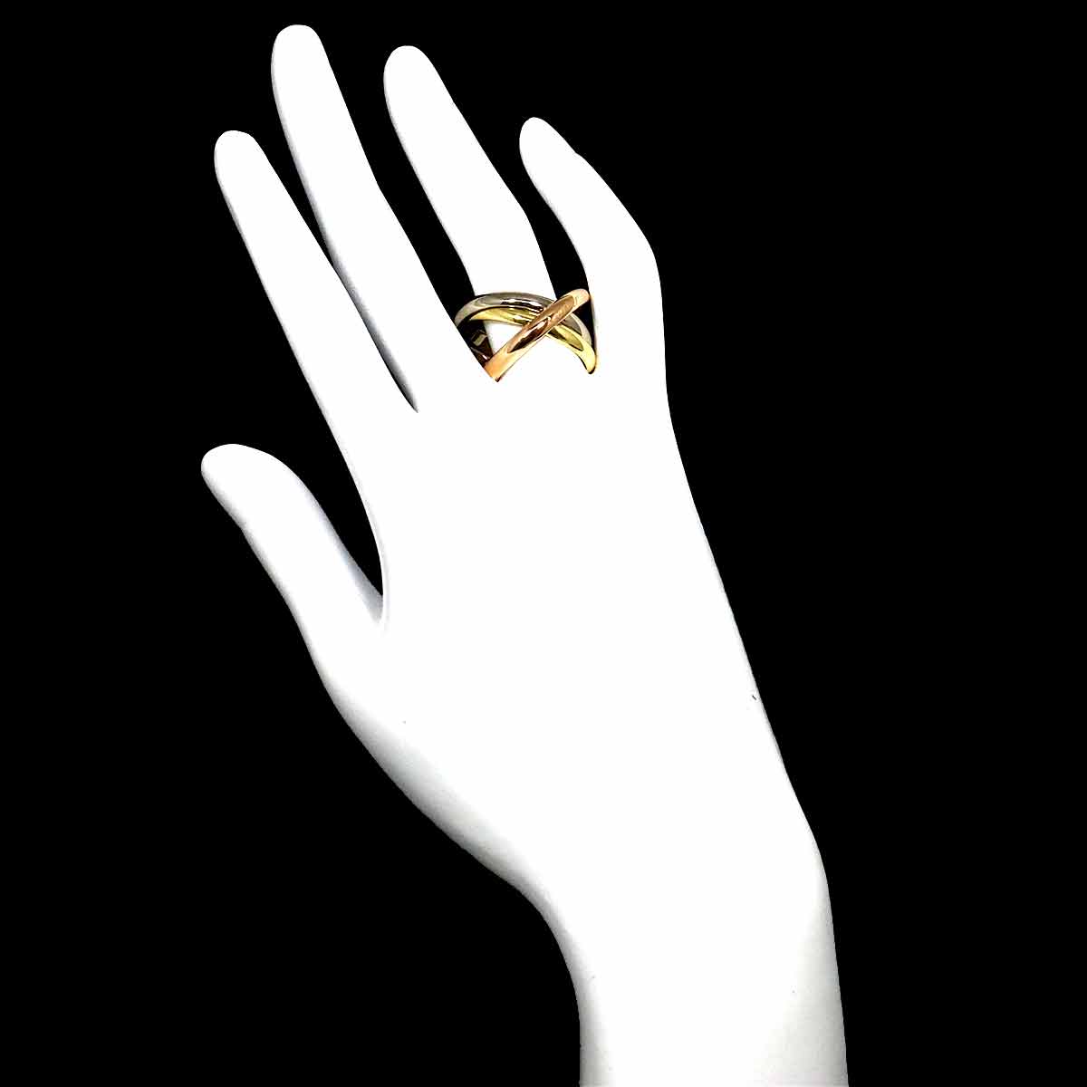 Trinity MM Ring 18K YG WG PG 750 Size65 10.75-11(US)