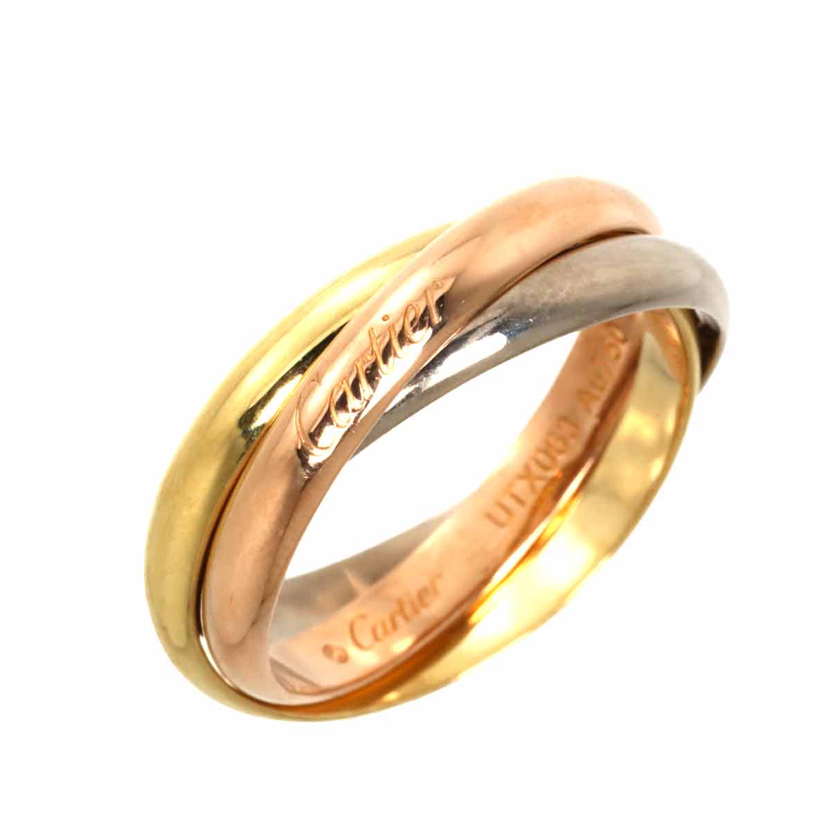 Trinity MM Ring 18K YG WG PG 750 Size65 10.75-11(US)