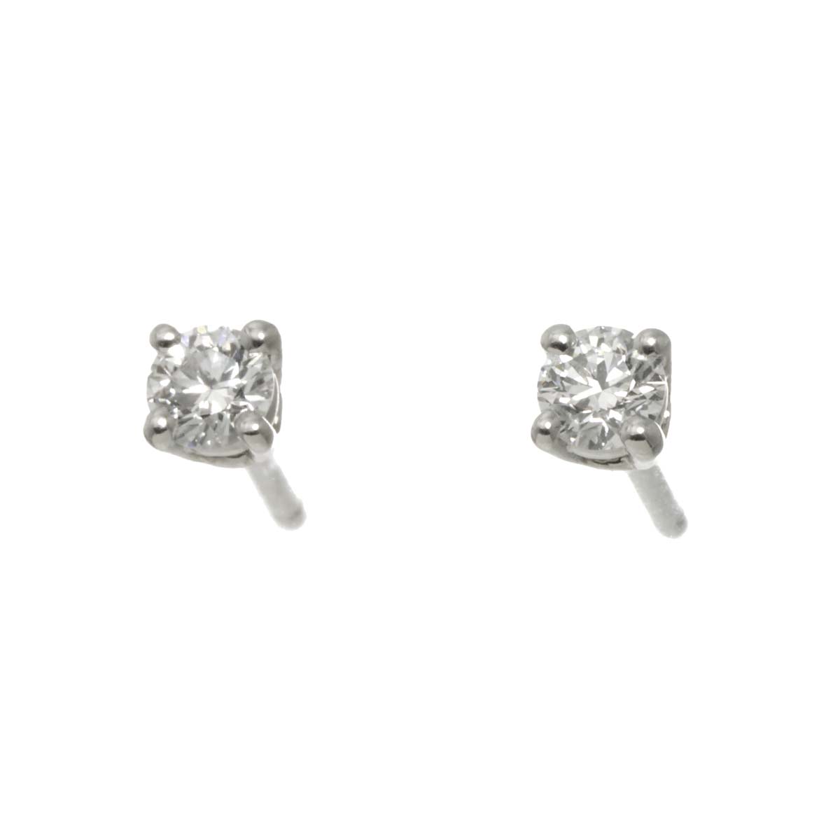 Diamond Earrings Pierced Pt