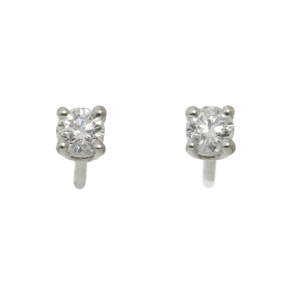 Diamond Earrings Pierced Pt