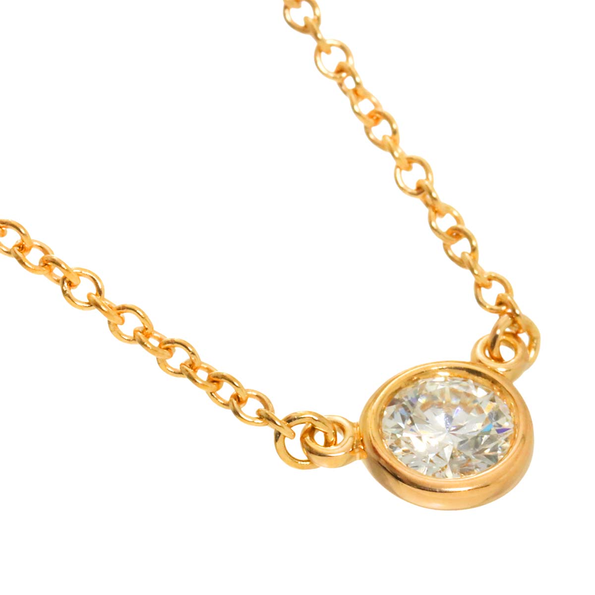 By The Yard Diamond 0.18ct H/VVS1/3EX Necklace 18K PG 750