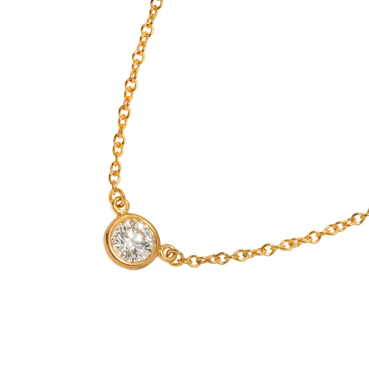 By The Yard Diamond 0.18ct H/VVS1/3EX Necklace 18K PG 750