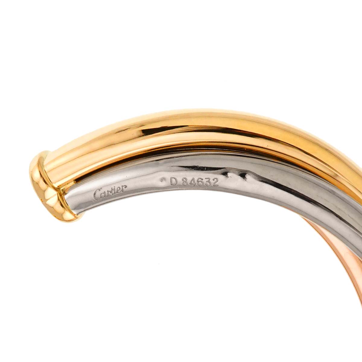 Trinity Bangle Bracelet 18K YG WG PG 750