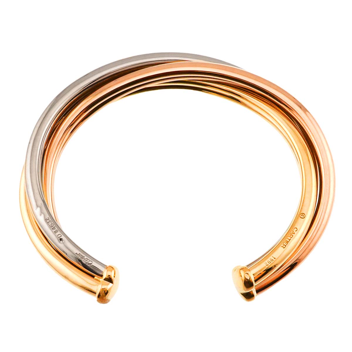 Trinity Bangle Bracelet 18K YG WG PG 750