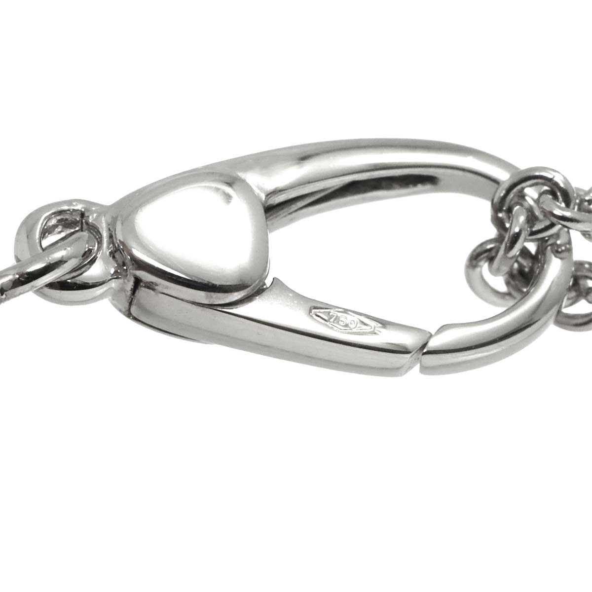 Parentesi Diamond Necklace 18K White Gold 750