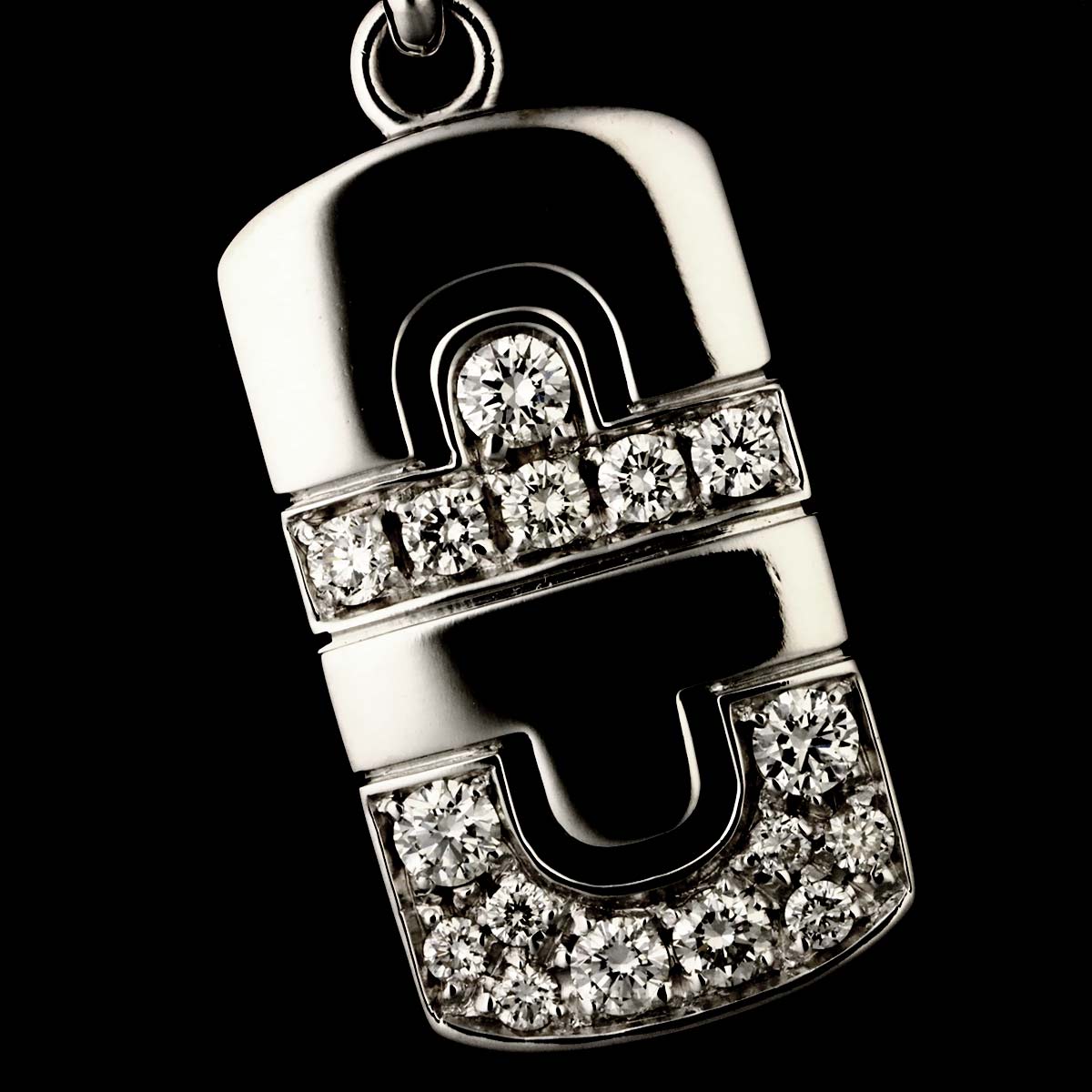 Parentesi Diamond Necklace 18K White Gold 750