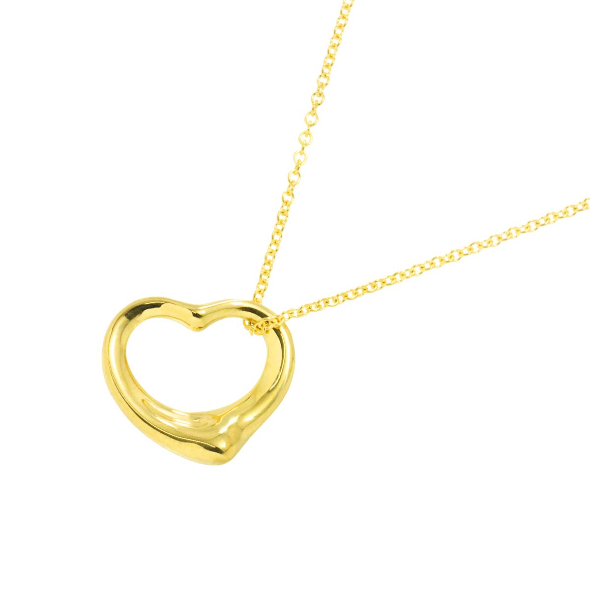 Open Heart Necklace 18K Yellow Gold 750