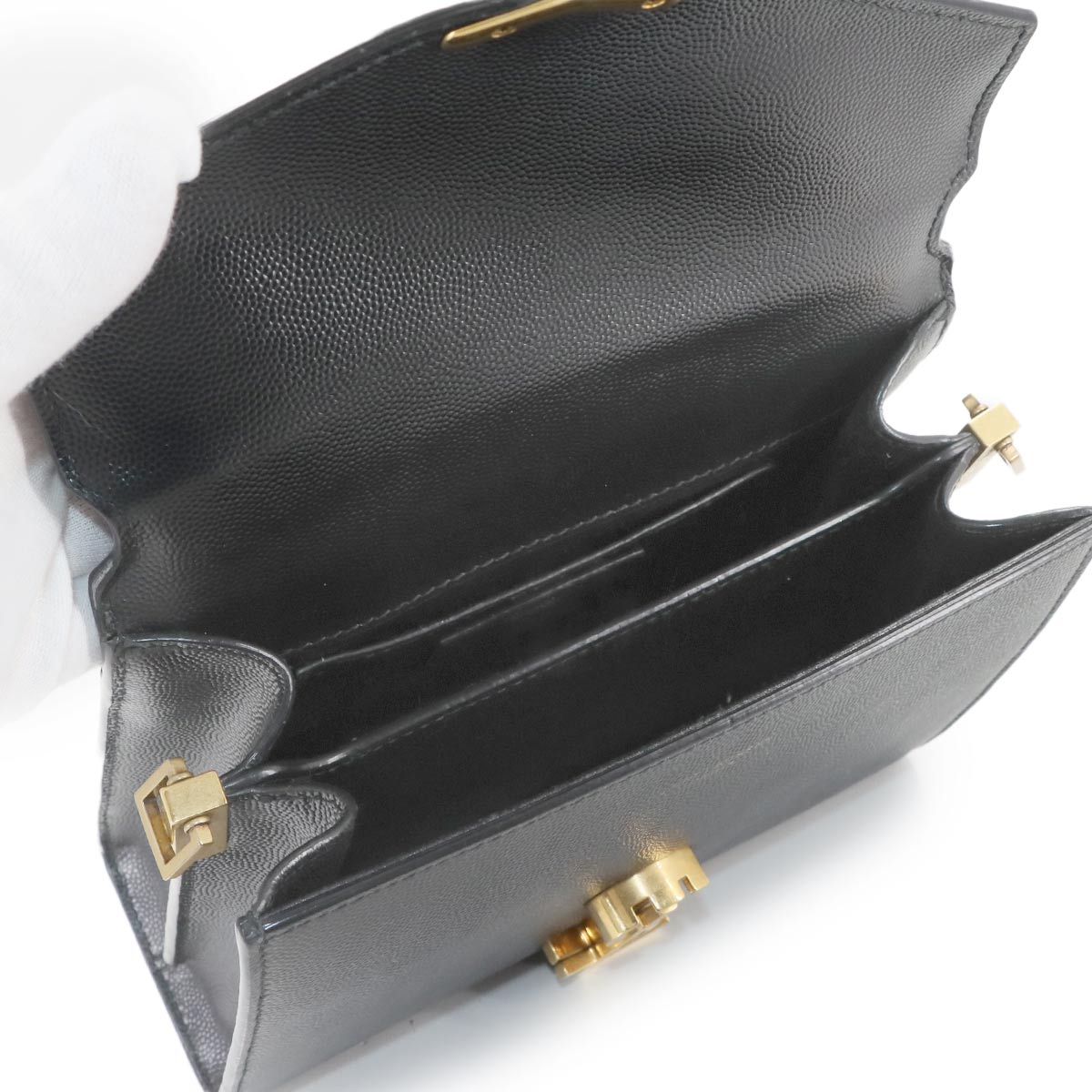 Cassandra Top handle Mini Hand Shoulder Bag Black 623930