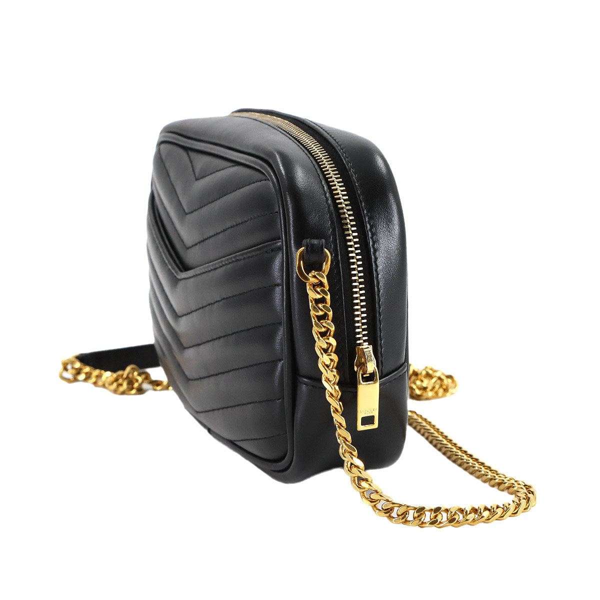 Lou Mini Chain Shoulder Bag Leather Black 748849 Purse