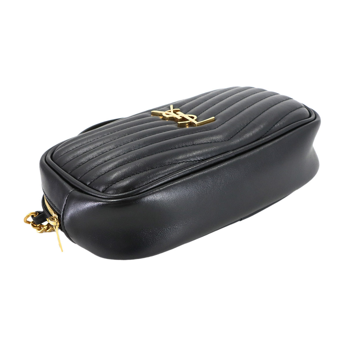 Lou Mini Chain Shoulder Bag Leather Black 748849 Purse