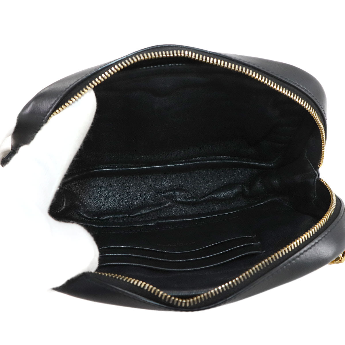 Lou Mini Chain Shoulder Bag Leather Black 748849 Purse