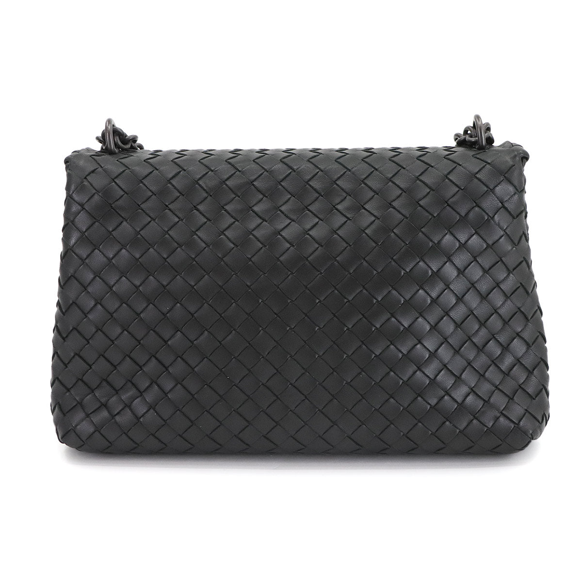 Intrecciato Olimpia Small Shoulder Bag Leather Black