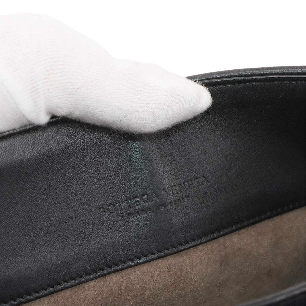 Intrecciato Olimpia Small Shoulder Bag Leather Black