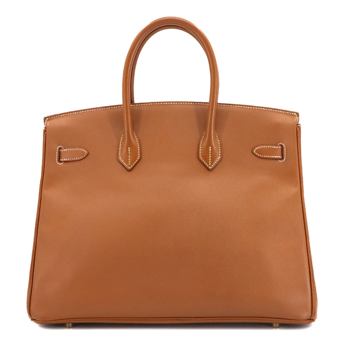 Birkin 35 Couchevel Epsom Gold Hand Bag Purse Brown