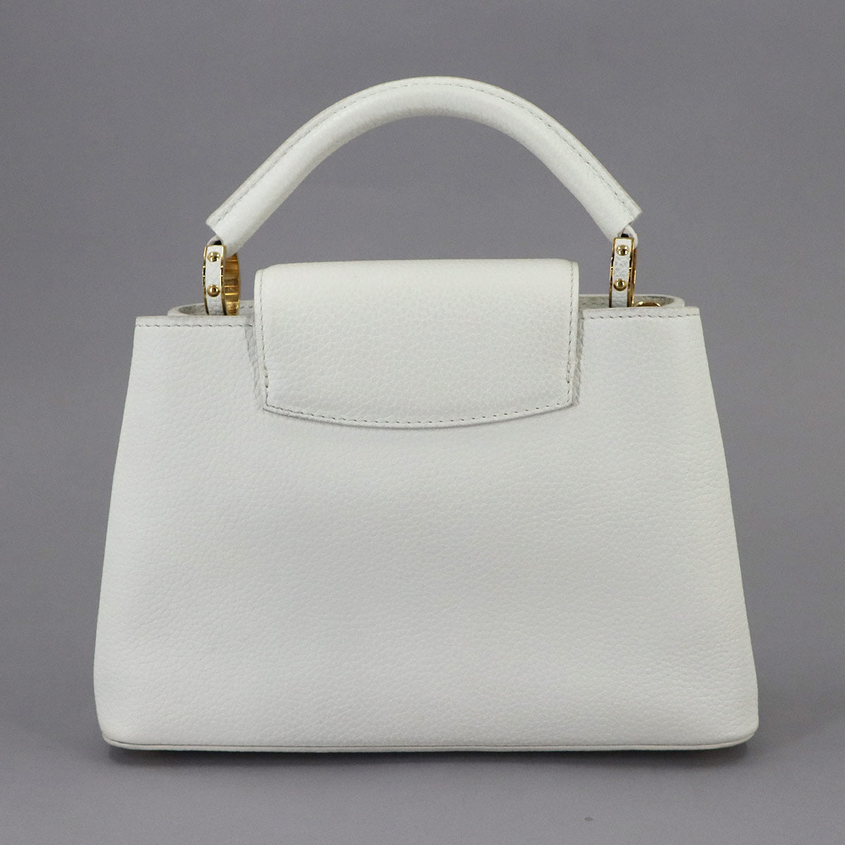 Capucines BB 2way Hand Shoulder Bag Taurillon White