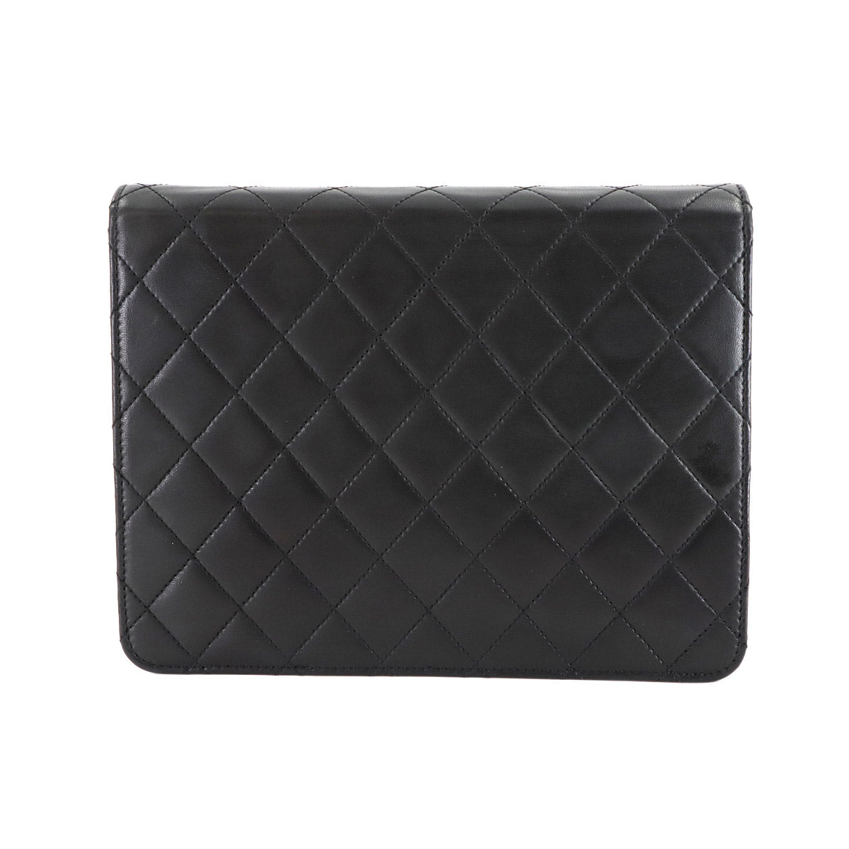 Matelasse Chain Shoulder Bag Leather Black A03569 Vintage