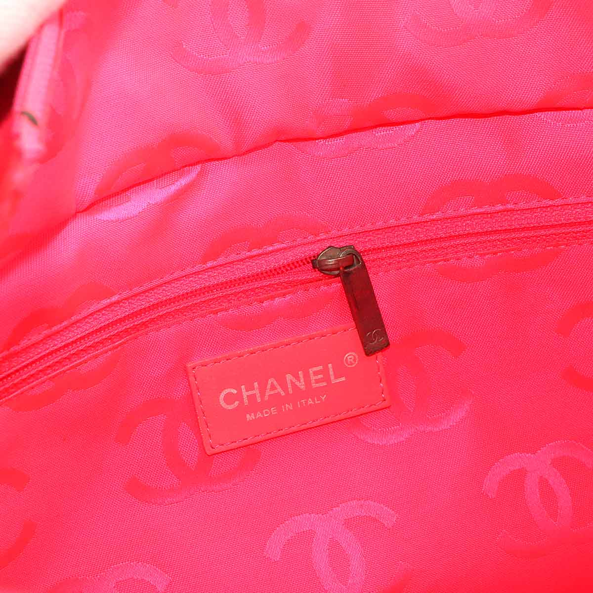 Cambon Line Large Tote Bag Leather Enamel Black A25169 Purse