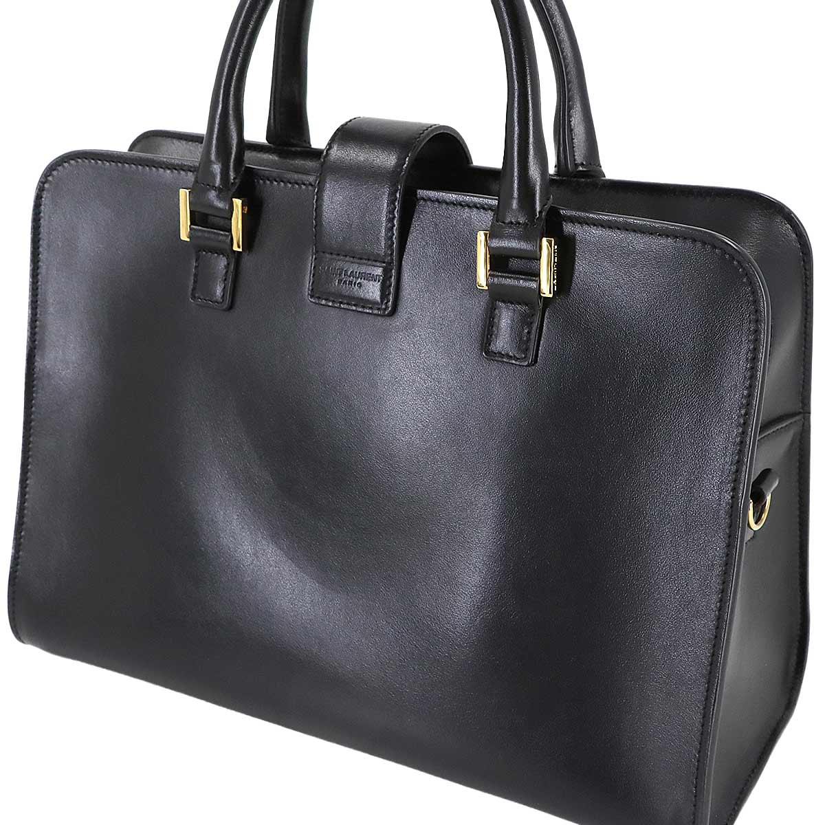 Cabas S Hand Shoulder Bag Leather Black 472469