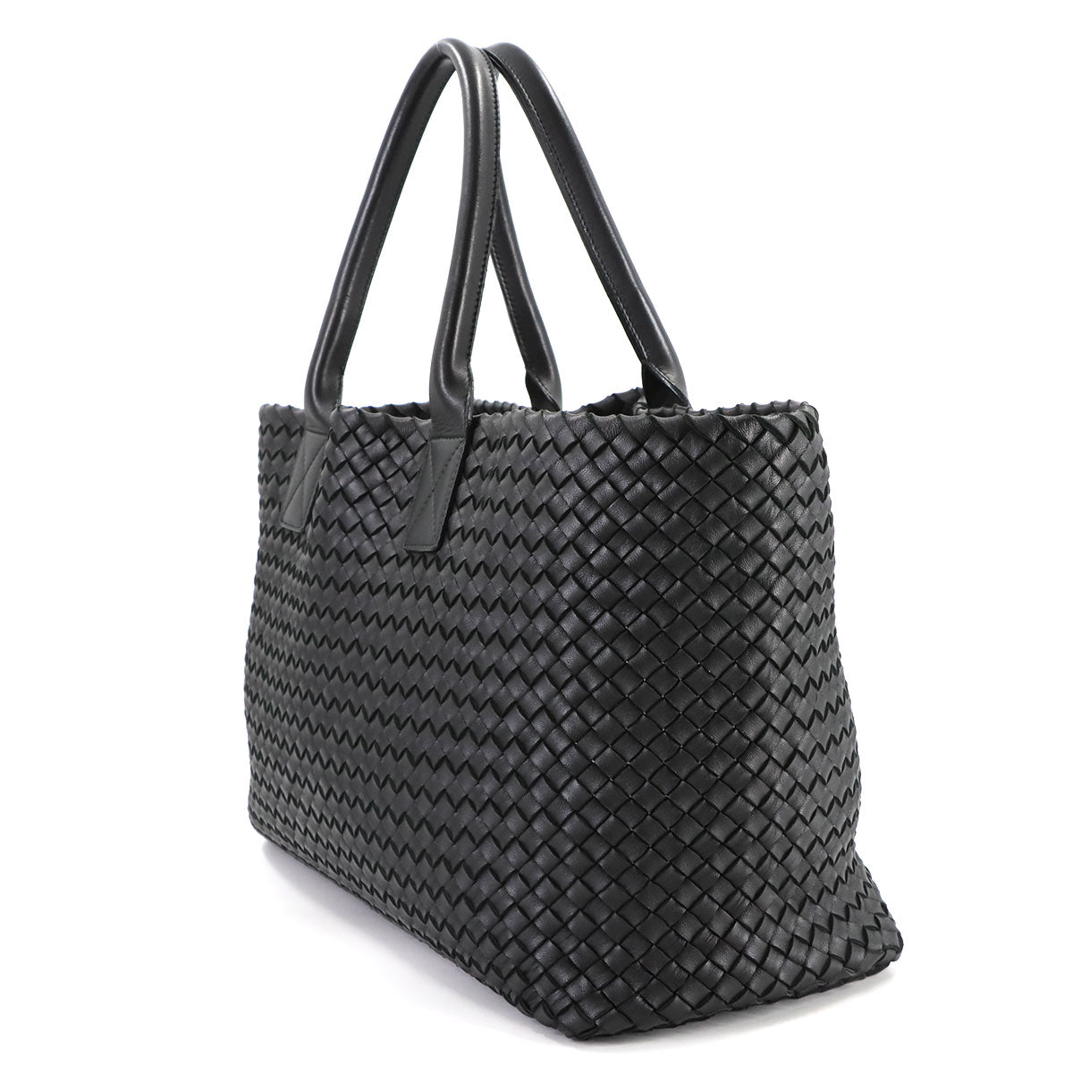 Intrecciato Cabat MM Tote Bag Leather Black 115664