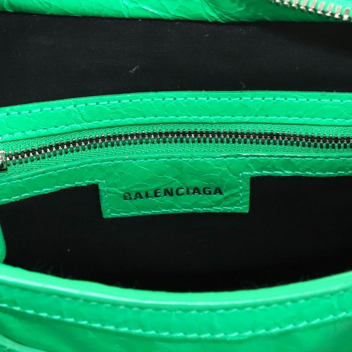 Neo Cagole XS Hand Shoulder Bag Leather Green 700940