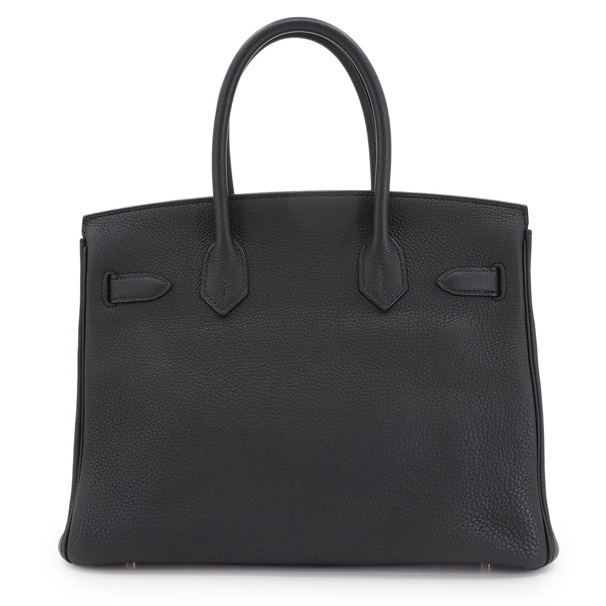 Birkin 30 Togo Leather Black Hand Bag Purse