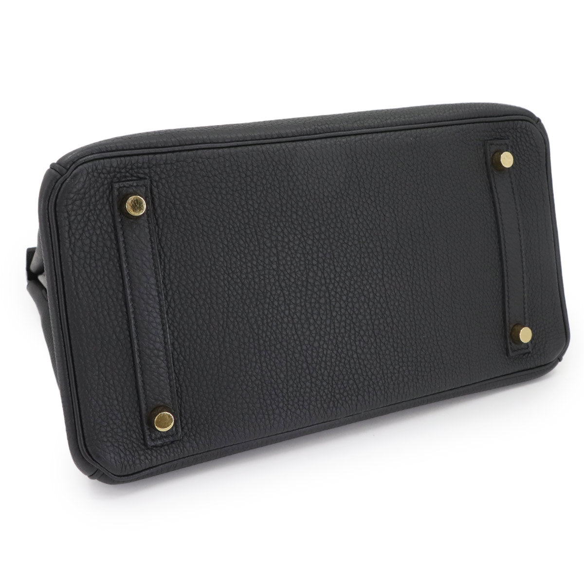 Birkin 30 Togo Leather Black Hand Bag Purse