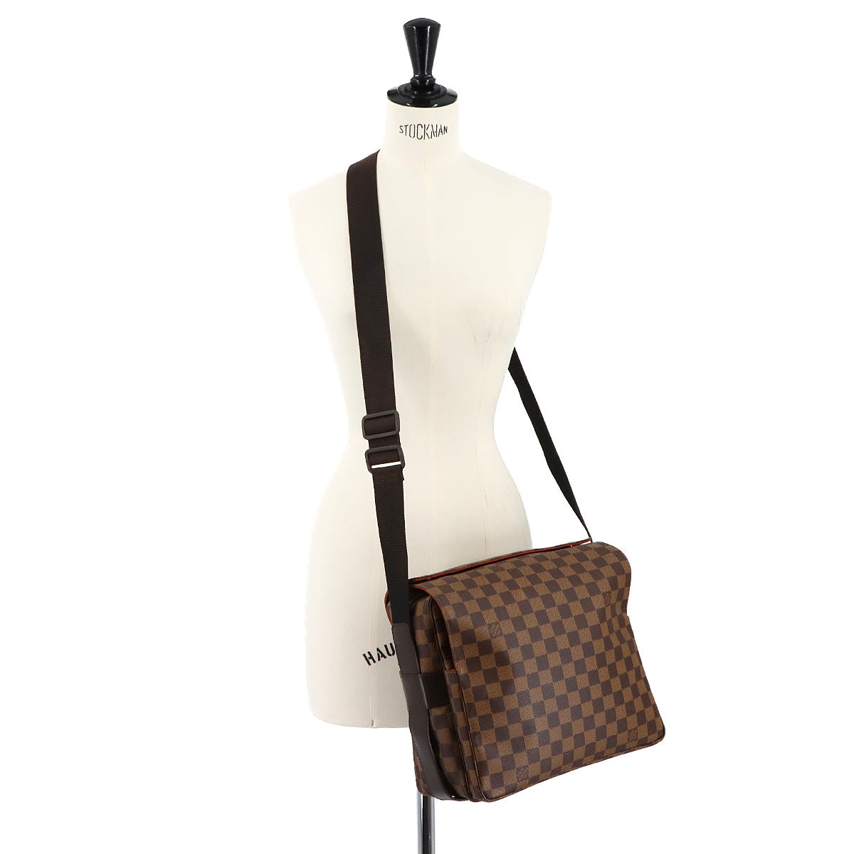 Damier Naviglio Shoulder Bag Ebene N45255 Unisex Purse