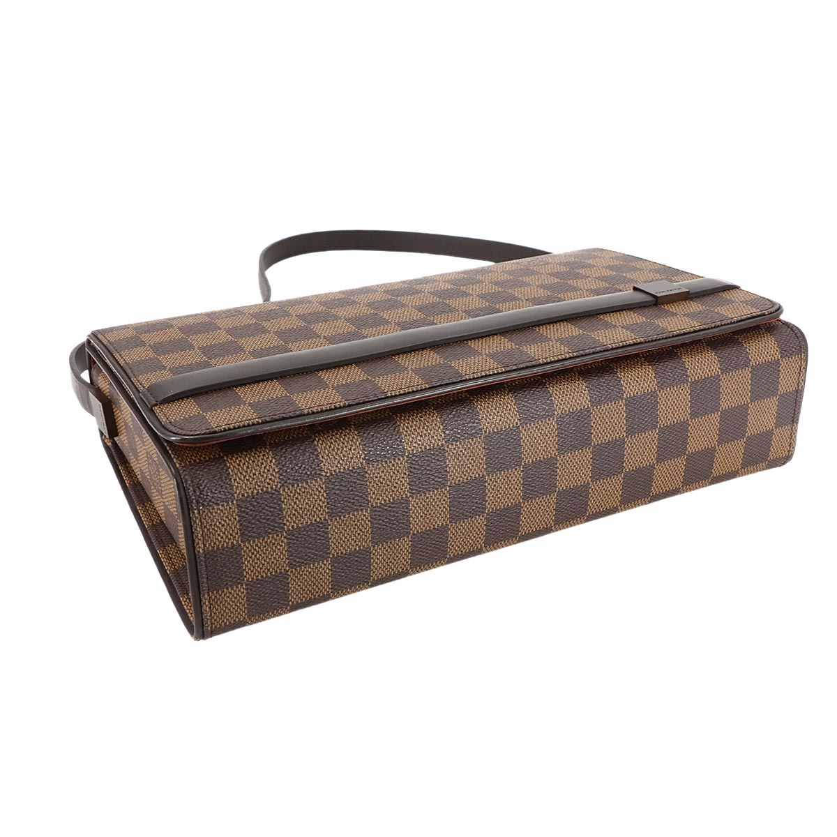 Damier Tribeca Long Shoulder Bag Ebene N51160 Purse