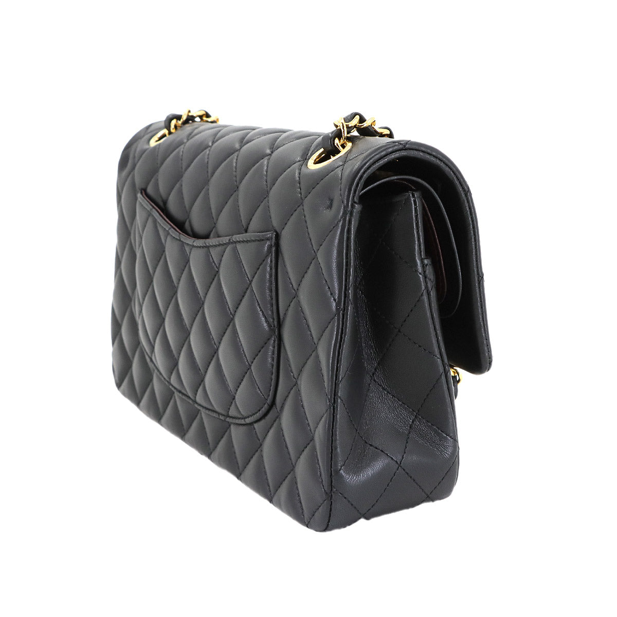 Matelasse 25 Chain Shoulder Bag Leather Black A01112 11.12